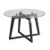 GOOD RILLE 445, 700x700x440, gray graphite/glass Transparent circle