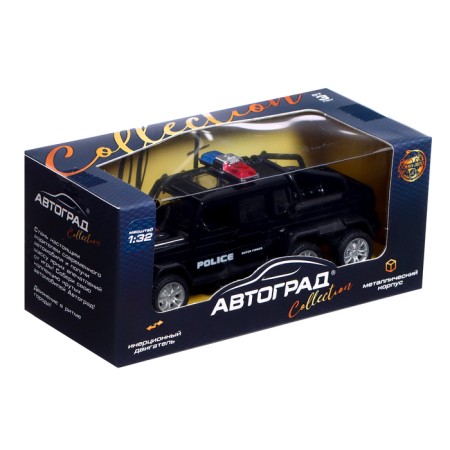 Metal machine "Special services. Jeep ", 1:32, inertia, black color-4
