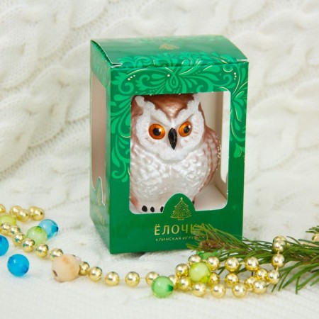 Fir-tree toy "Eagle owl" H-7,3 cm, mix-3