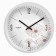 Watching clock, interior "flowers", d-30.5 cm, silent