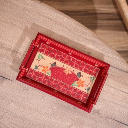 Born tray, batik 30x19x5 cm-1