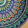 Largan Rishtan ceramics "Patterns", 33 cm, blue, deep