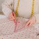 The quilting and patchwork line is 20 × 23 × 0.3 cm, the color is transparent/pink