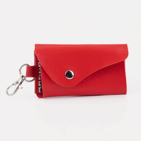 Key on the button, length 10.5 cm, 7 carbines, red color