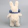 Soft toy "Little Friend", skiing bunny, blue scarf