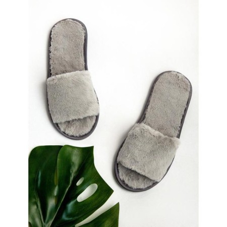 Women's slippers open nose, size 39-41, color gray color-5