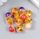 Brads for scrapbooking "Half -Pester" Mix 1.1 cm