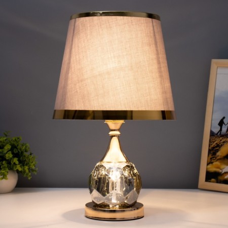 Cobbler table lamp 1x40W E27 220V gold-chrom 25x25x40 cm Risalux-1