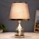 Cobbler table lamp 1x40W E27 220V gold-chrom 25x25x40 cm Risalux