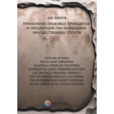 The application of legal principles and presumptions in resolving property disputes. Bychkov A.I.