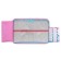 Penal 1 section 140 x 210 x 40 mm, folding pocket and cosmetic bag, fabric, calligrata topontent "Cat Sakura"