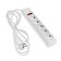 Network filter Unit, 5 nests, 3 m, 15 a, 3000 W, with salary, white