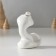 Souvenir ceramics "White snake in a hat, with a coin" with gold 4x6x8.5 cm