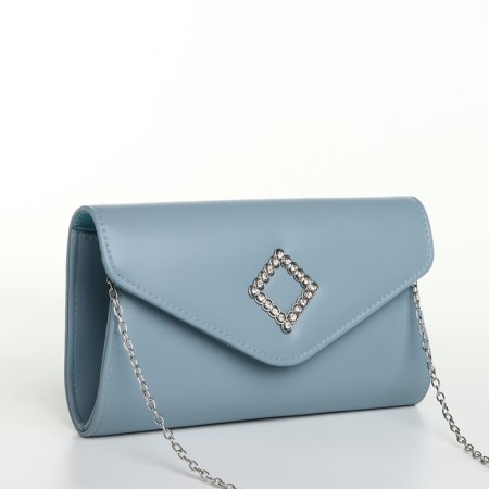 Women's bag on magnet, blue color-2