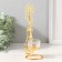 Summary for 1 candle metal, glass d = 4.5 cm "Flower in a vase" gold 7.4x7.5x21 cm