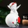 Figure "Angel on a ball with a rose" 18x14cm