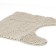 Bathroom mat, Shenill, 45x45 cm, microfiber, beige