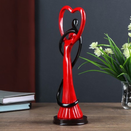 Souvenir Polystone "Passionate Hugs" Red-Cherry 32.5x10x10.5 cm-3