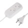 Extension cord 2 sockets, 1.7 m, 6 A, PVS 2x0.75 mm2, without salary, white