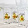 A set of glasses "Avocado", 230 ml, 3 pcs, Mix drawing