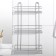 Rectangular shelf 3-tier, 26.5 × 10.5 × 50 cm, chromium color