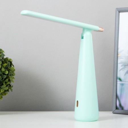 Table lamp "Strike" LED 3 modes 1.5W USB green 6.8x6.8x28.5 cm Risalux