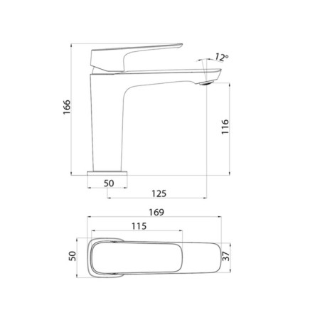 Mixer for the IDDIS SIGN Sigsb00i01 sink, plastic aerator, chrome-2