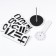 Watching interior, 3D "Dunbury", silent, sticker, large,