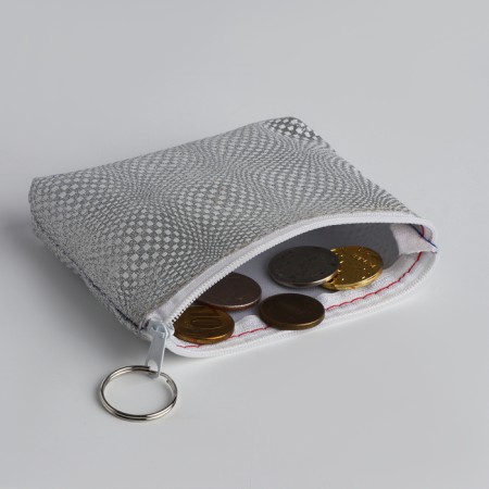 Women's wallet with lightning, silver color-3