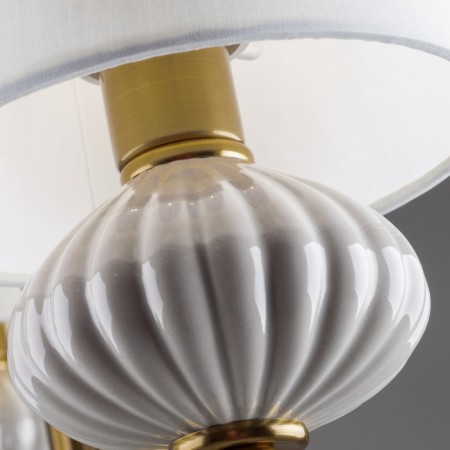 Suspended lamp Freya FR2029PL-04BS Ceramics, 640x680x680 mm, E14, 4x40W, brass color-7
