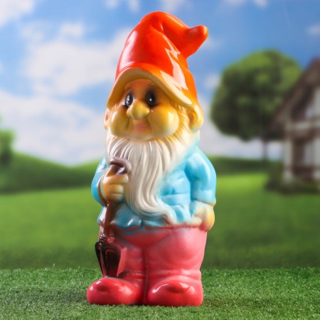 Garden figure "Dwarf with a pitchfork" 35x15x12cm-1