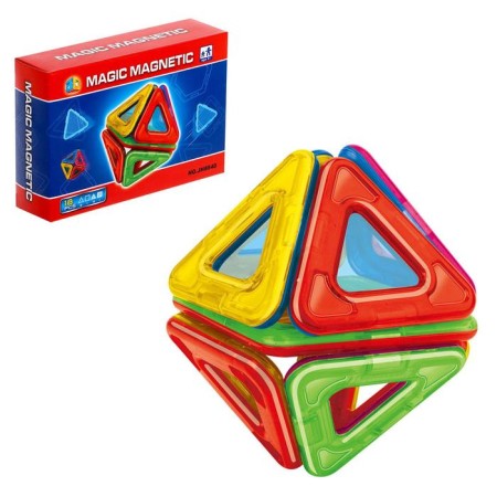 Magnetic designer "Geometric figures", 18 parts