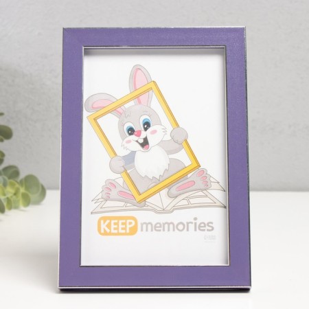 Photo frame Plastic "Watercolor" 10x15 cm, purple