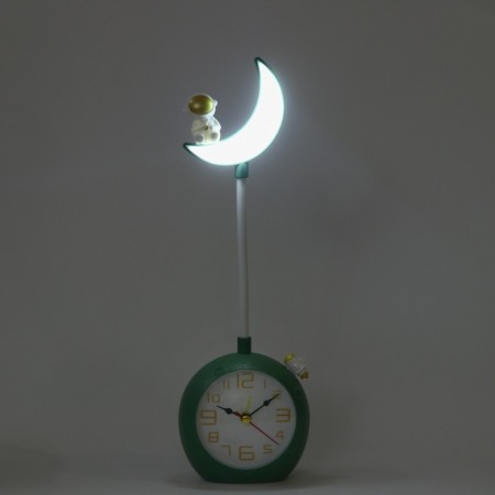 Clock - an alarm clock with "Crescent" Children's, 2 modes, dial D -9 cm, 9.8 x 31.5 cm-3