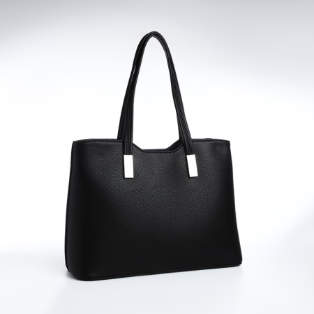 Female bag Textura, tout, average size, black color