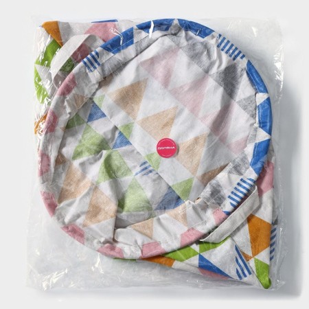 Basket Winness Textile shares "Color Triangles", 35 × 35 × 45 cm-5