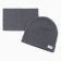 Children's cap KAFTAN with snood, rr 54-58, graphite