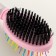 Bilateral brush - comb with wavy teeth, middle, 6 x 19 cm, pink