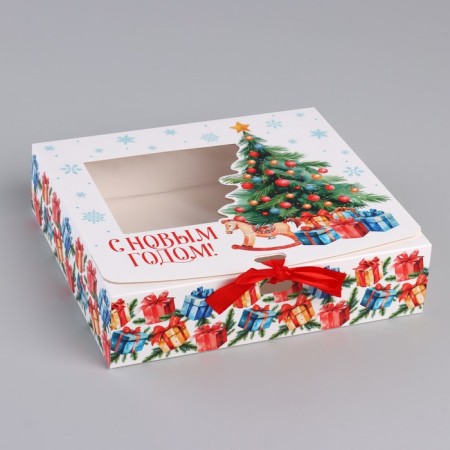 New Year's folding box "Children's" 20 x18 x 5 cm, New Year-1
