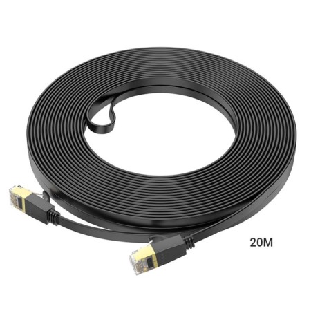 Patch Cord Hoco US07 Gigabit Ethernet, UTP 6E cat., RJ-45 (M) -RJ-45 (M), 20 m, black-2