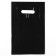 Polyethylene package with a cut handle, black 20-30 cm, 50 microns