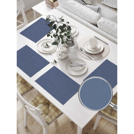 A set of napkins for setting the table "Politables on the water", rectangular, size 32x46 cm, 4 pcs-1