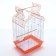 BD-3/1O bird cage, opening roof, 47.5 x 37 x 70 cm, orange