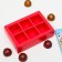 Box for sweets 6 pcs, scarlet, 13.7 x 9.85 x 3.86 cm