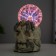 Plasmic ball "Skull" color 12x17x20 cm Risalux