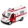 The Gazelle Resuscitation machine is inertial, light and sound effects, metallic