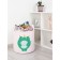 Basket for toys "Satisfied frog, size 35x35 cm