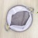 Belly basket folding shares, 35 × 35 × 43 cm, white color