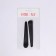 Hair clamps, rubberized, set - 2 pcs, 11.5 cm, black color
