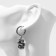 Piercing in the ear "Ring" Dragon, d = 18 mm, color silver